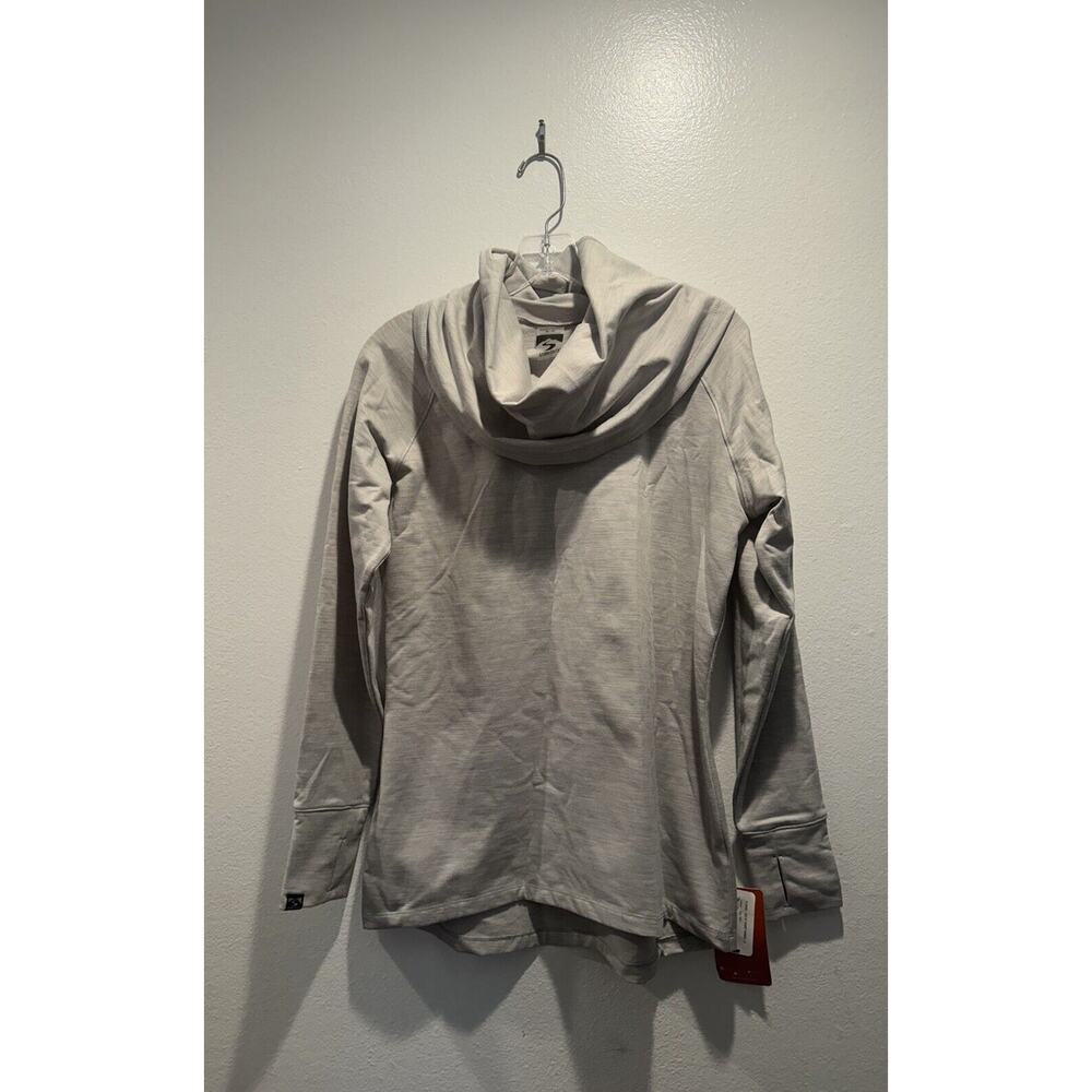Storm Creek‎ Size Medium Funnel Neck Long Sleeve Shirt Pullover Thumbholes READ
